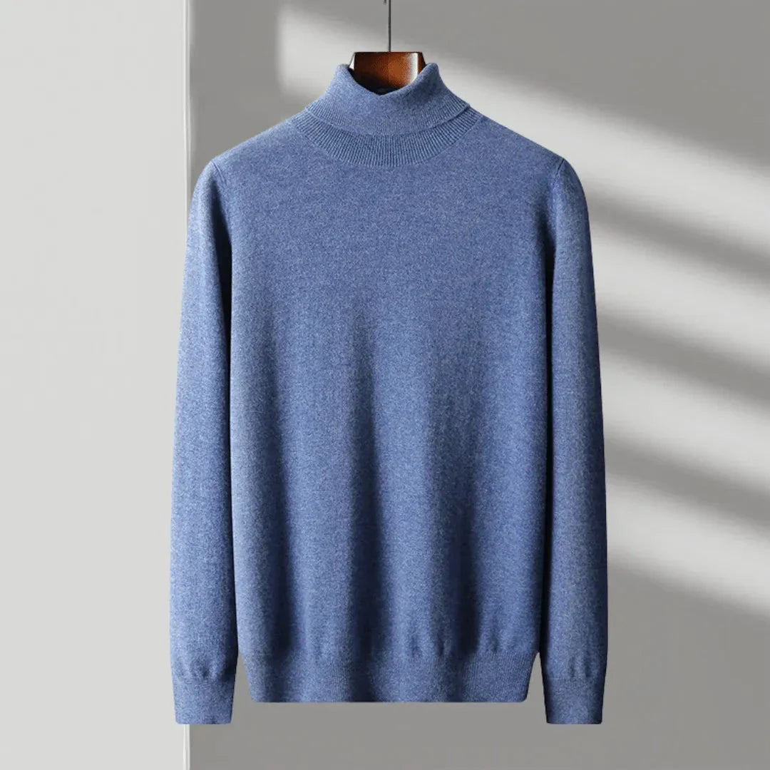 Mac merino wool turtleneck sweater with sleek silhouette, lightweight insulating fabric for casual and formal wear