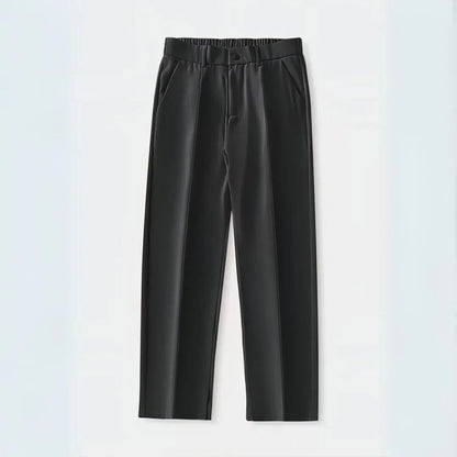 Milan pleated trousers in a relaxed wide-leg silhouette with clean front pleats for effortless style