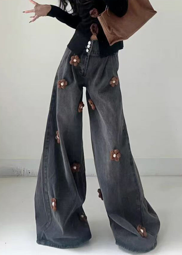 Têtière Western En Cuir Châtaignier, Cristaux Floraux Noirs – Tabelo, Taille Adulte