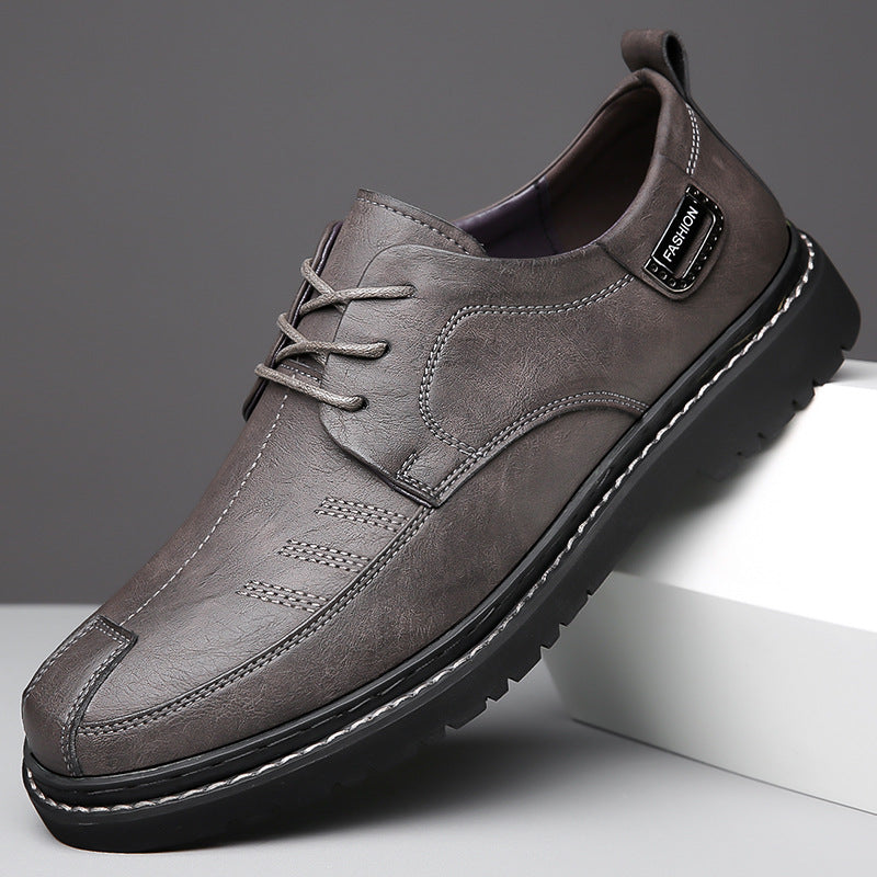 Morby vegan leather dress shoes for men, classic silhouette with precision stitching detail