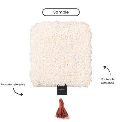 Handmade Moroccan shag rug natural wool Beni Ourain tribal weaving neutral tones artisanal berber