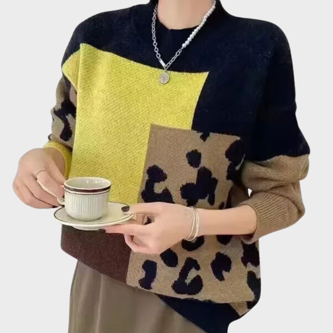 Cream relaxed-fit Caroline™ sweater with soft breathable fabric and flattering everyday silhouette