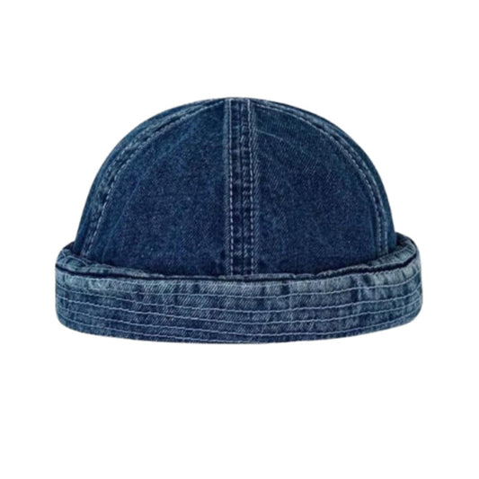 Raw Indigo Docker Cap - Wavlynn