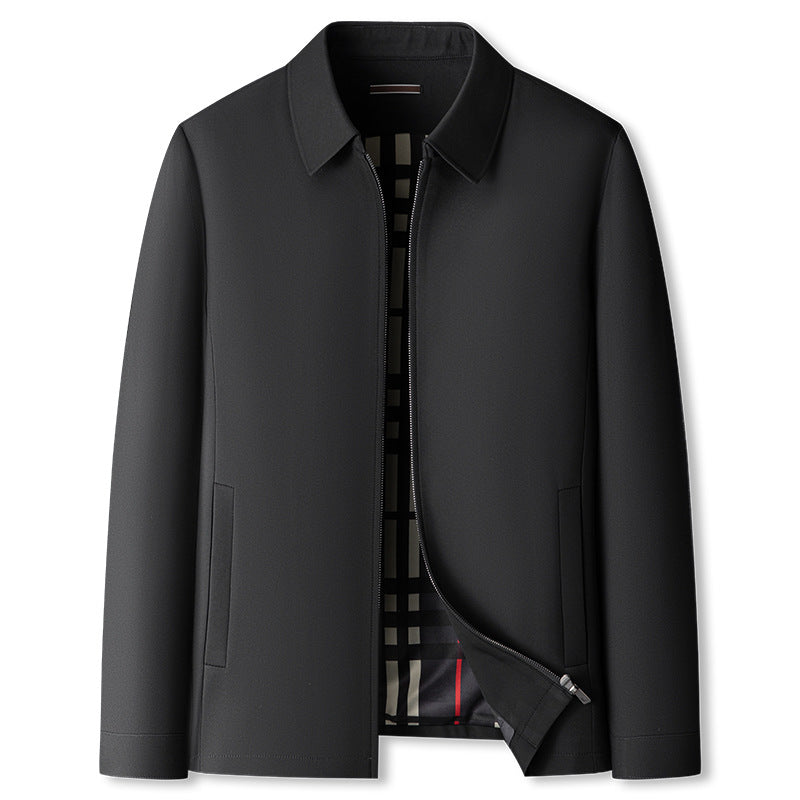Adolfo Conti classic windbreaker jacket zip-up lightweight moisture-repellent polyester spring outerwear