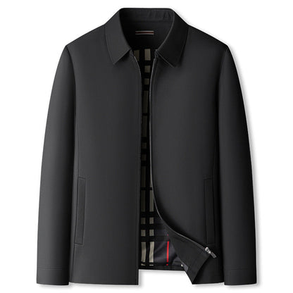 Adolfo Conti classic windbreaker jacket zip-up lightweight moisture-repellent polyester spring outerwear