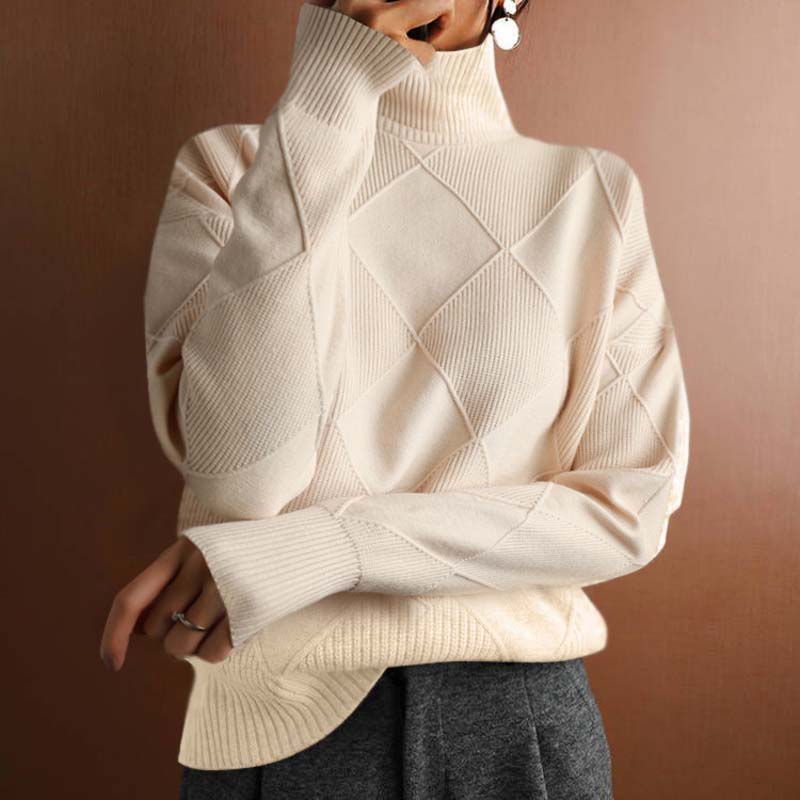 Avery classic turtleneck sweater cozy chic high-neck design for effortless layering versatility