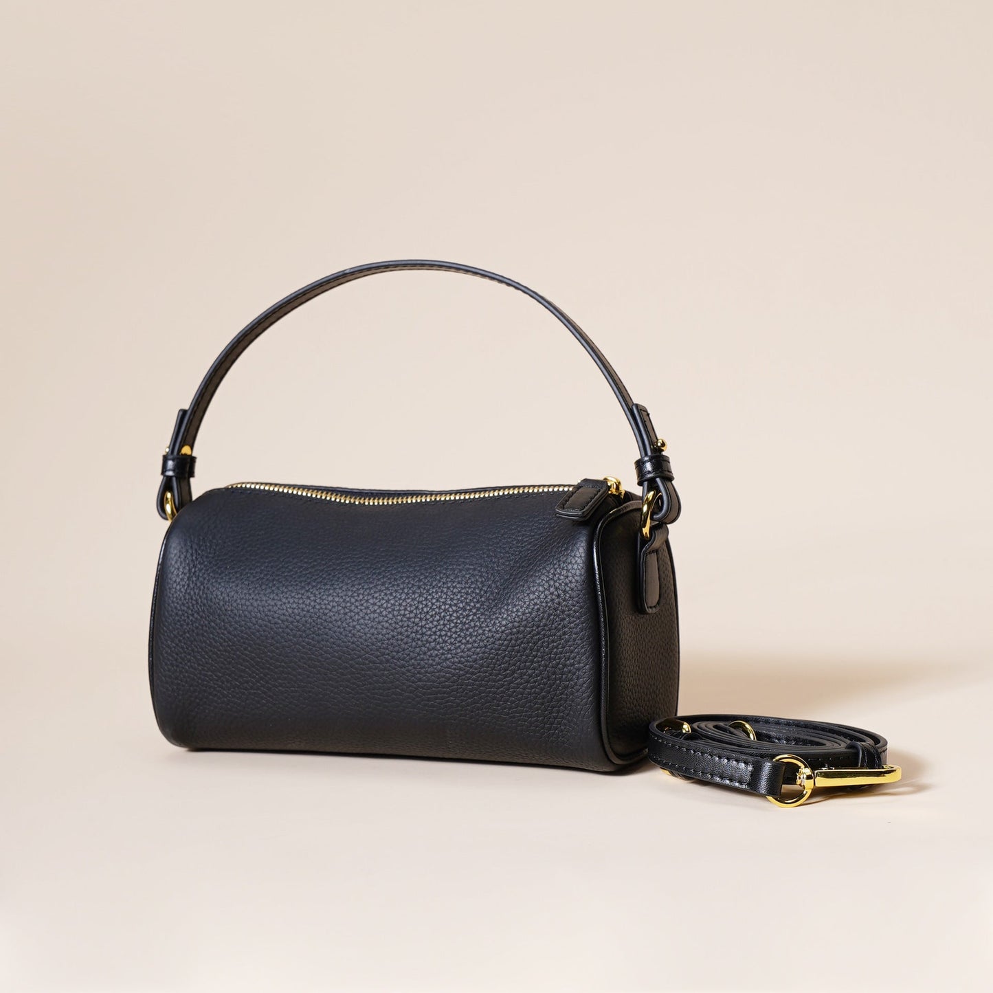 Wavlynn Angela black PU leather baguette shoulder bag compact rectangular day-to-night style