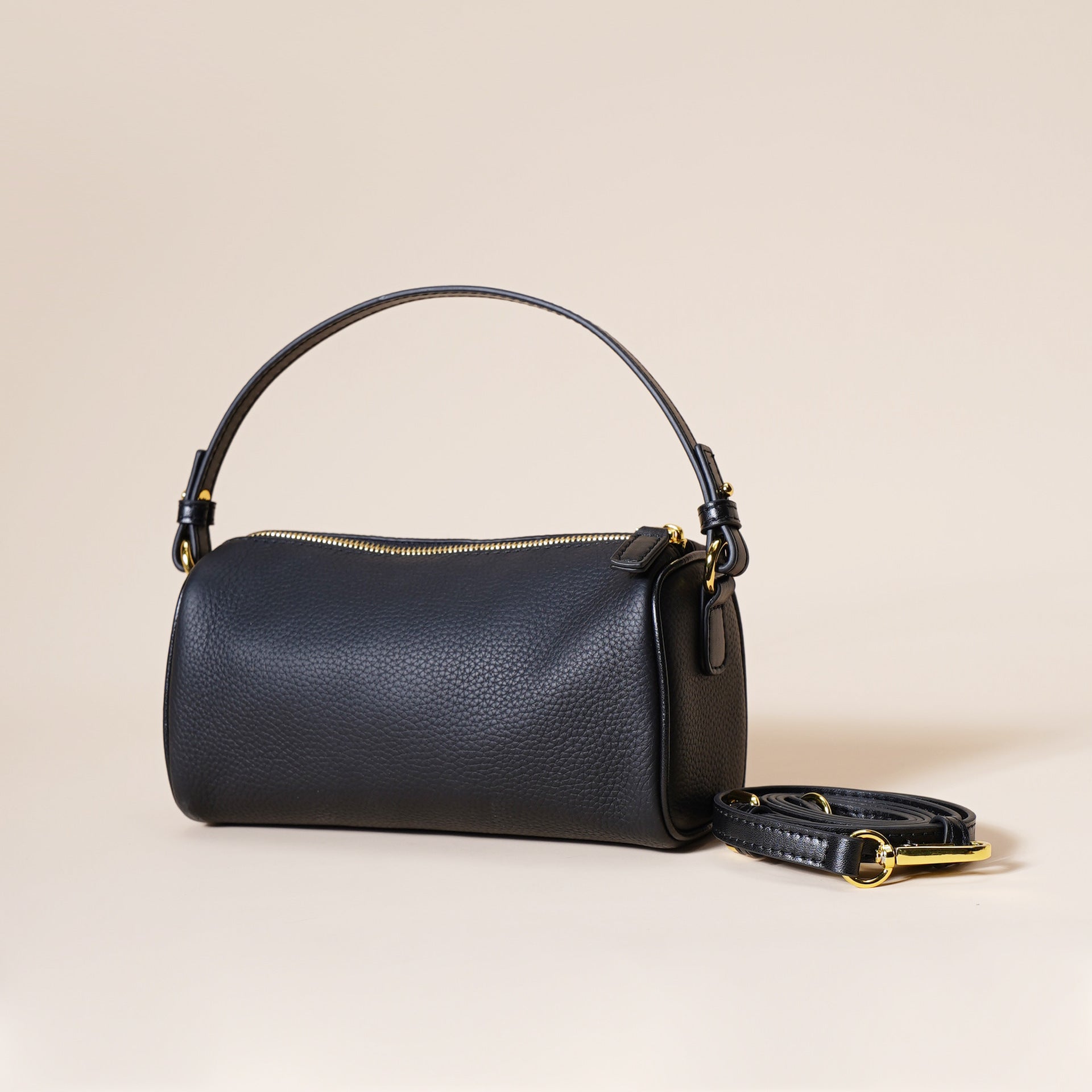 Wavlynn Angela black PU leather baguette shoulder bag compact rectangular day-to-night style