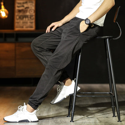 Men's tapered jogger pants breathable blend elastic waist ribbed ankles Nordic-Flair contemporary fit