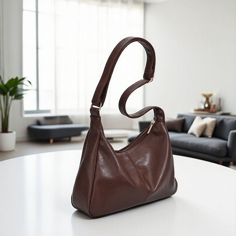 Wavlynn Judith vegan leather shoulder hobo bag slouchy silhouette secure zip closure wide strap
