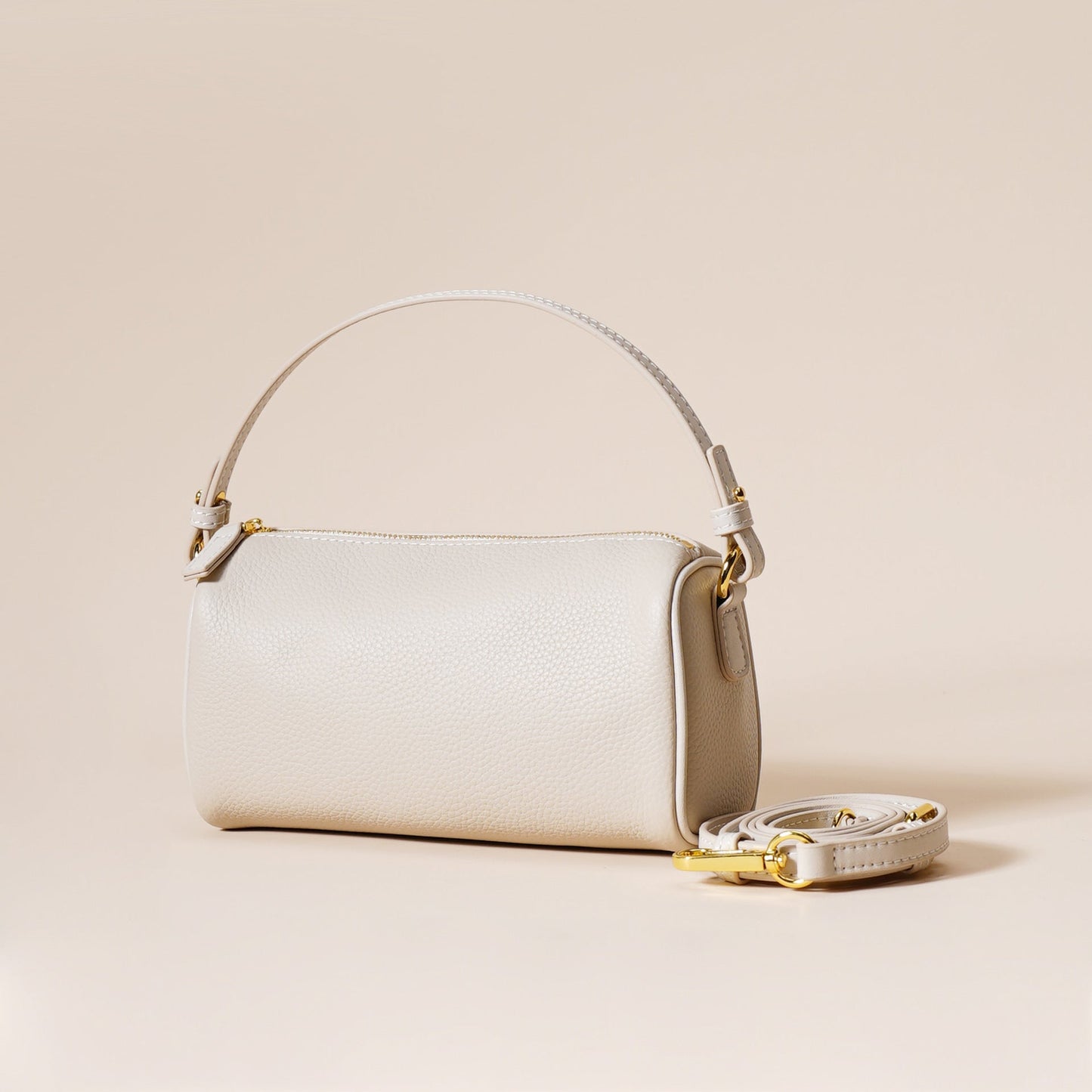 Wavlynn Angela compact PU leather shoulder baguette bag, elegant rectangular silhouette for day to night