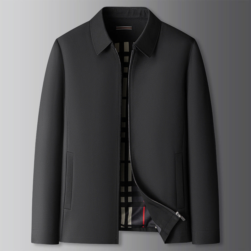 Adolfo Conti classic zip-up windbreaker lightweight moisture-repellent polyester jacket spring collection