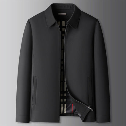 Adolfo Conti classic zip-up windbreaker lightweight moisture-repellent polyester jacket spring collection