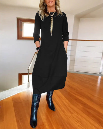Seraphina elegant flattering dress with slimming tailored silhouette in soft breathable fabric