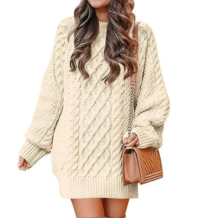 Léa Soft Knit Turtleneck Sweater Unisex By Wavlynn Cozy Warmth Plush Texture Oversized Knit For Cold Days