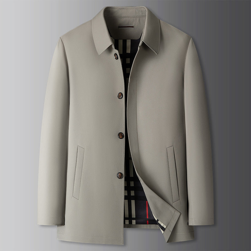 Jacobs Classic half-length water-resistant rain coat lightweight sleek menswear style