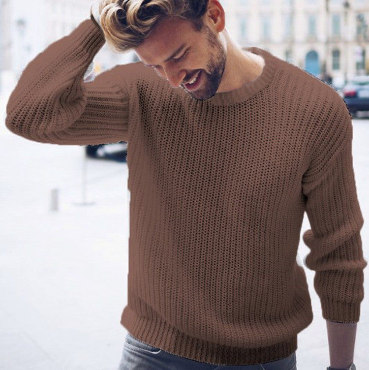 Men's relaxed fit crew neck cotton blend sweater with ribbed hem and cuffs Nordisk-Flair