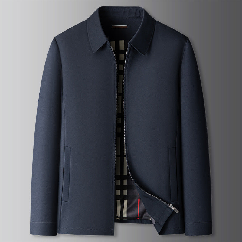 Adolfo Conti classic windbreaker jacket lightweight zip-up moisture-repellent modern slim fit