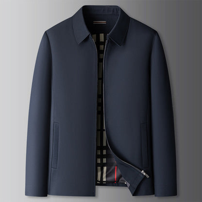 Adolfo Conti classic windbreaker jacket lightweight zip-up moisture-repellent modern slim fit