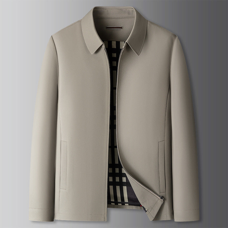 Adolfo Conti classic zip-up windbreaker lightweight moisture-repellent polyester spring jacket