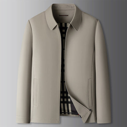 Adolfo Conti classic zip-up windbreaker lightweight moisture-repellent polyester spring jacket