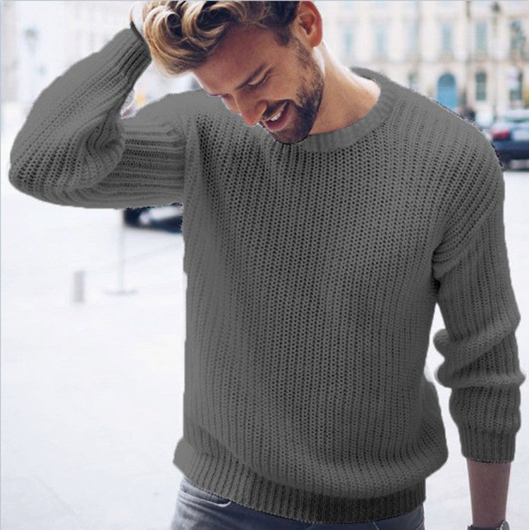 Men's relaxed fit crew neck cotton blend sweater with ribbed hem and cuffs Nordisk-Flair