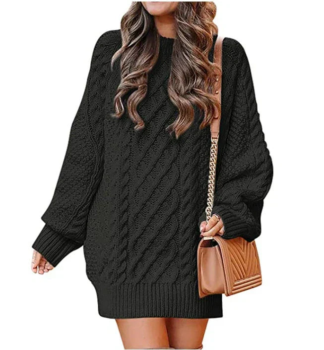 Léa Soft Knit Turtleneck Sweater Unisex By Wavlynn Cozy Warmth Plush Texture Oversized Knit For Cold Days main image 1