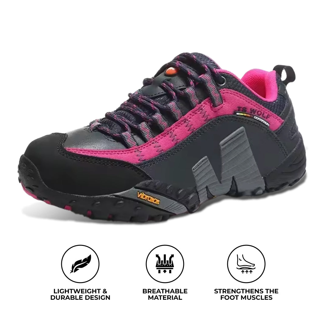 Wavlynn Hike Balance WOLF gray walking shoes with foot-first biomechanical design for all-day comfort