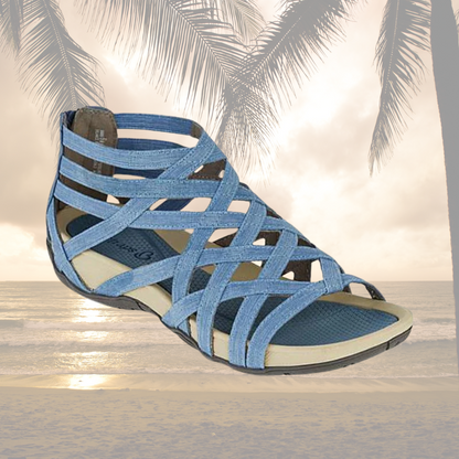 Women's comfort adjustable sandals with cushioned sole and ergonomic comfort support for summer