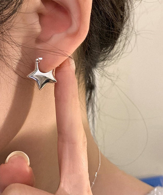 Boucles d'oreilles à tige en argent sterling et soie au design original - Wavlynn