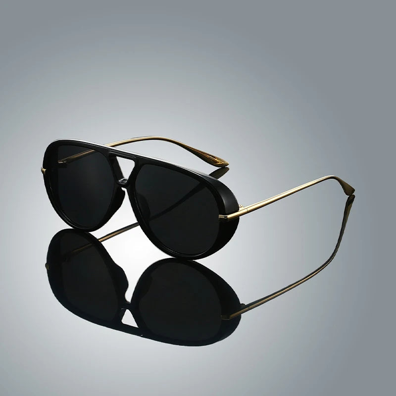 Nexa Pilot Shades aviator sunglasses with double-bridge slim metal arms and UV-protective lenses
