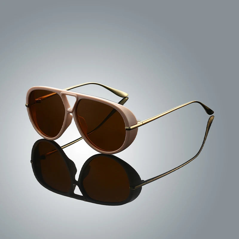 Nexa Pilot Shades double-bridge aviator sunglasses slim metal arms UV-protective lenses