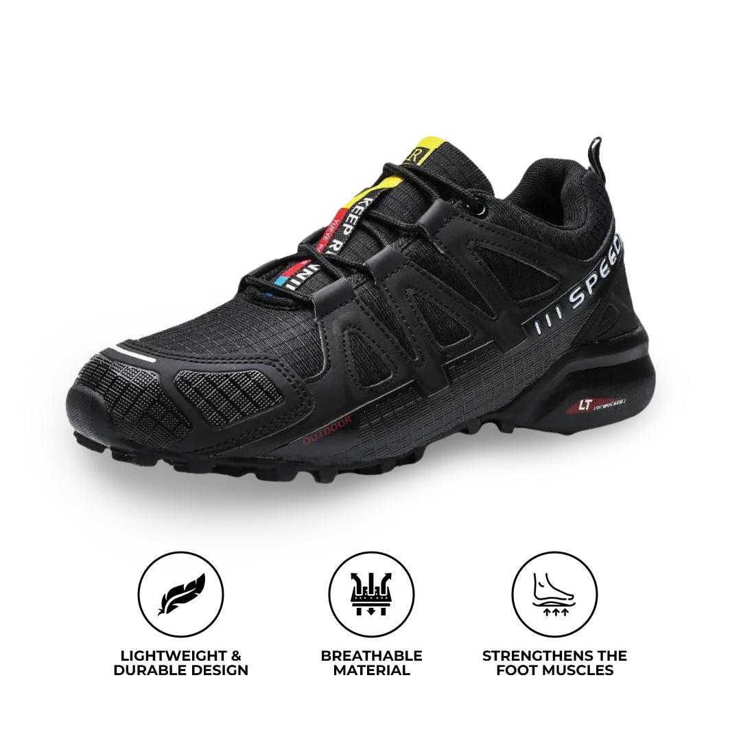 Hike Balance walking shoes lightweight gray podiatry support shock-absorbing soles all-day comfort