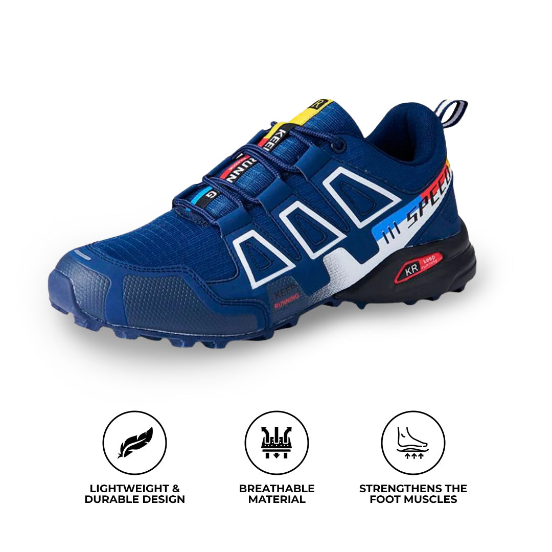 Hike Balance walking shoes with podiatry comfort support, shock-absorbing soles, lightweight comfort design