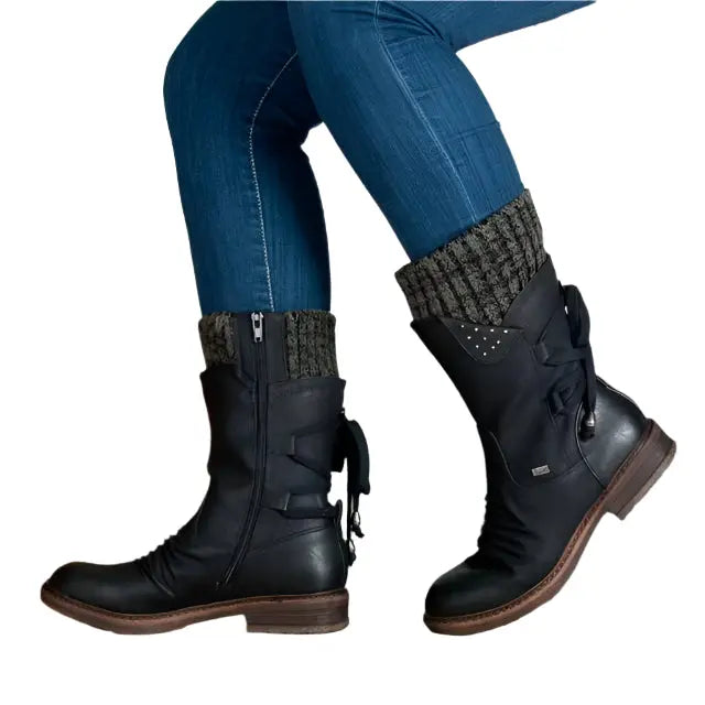 Women's ankle boots warm lining supportive sole sleek versatile winter style for workdays and weekends