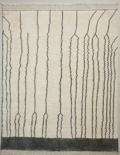 Custom made Luxury Shag Moroccan Rug for mlkstudio.com - 9x12 - Wavlynn