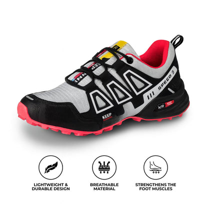 Unisex lightweight walking shoes with podiatry support, shock-absorbing cushioning, and all-day comfort design