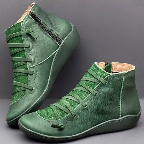 Missy™ tan supportive comfort boots with cushioned insole and stable structured silhouette