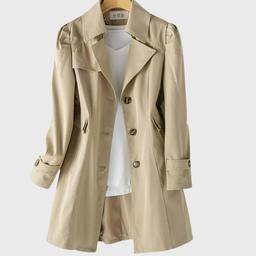Merivel everyday raincoat lightweight water-resistant relaxed fit with streamlined tailored silhouette
