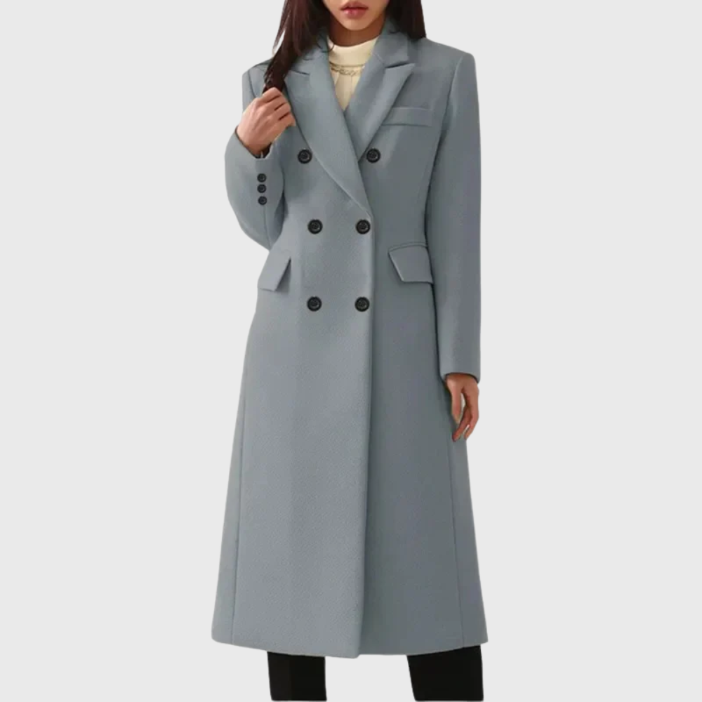 Women's warm overcoat camel tailored silhouette with premium soft fabric blend and streamlined fit