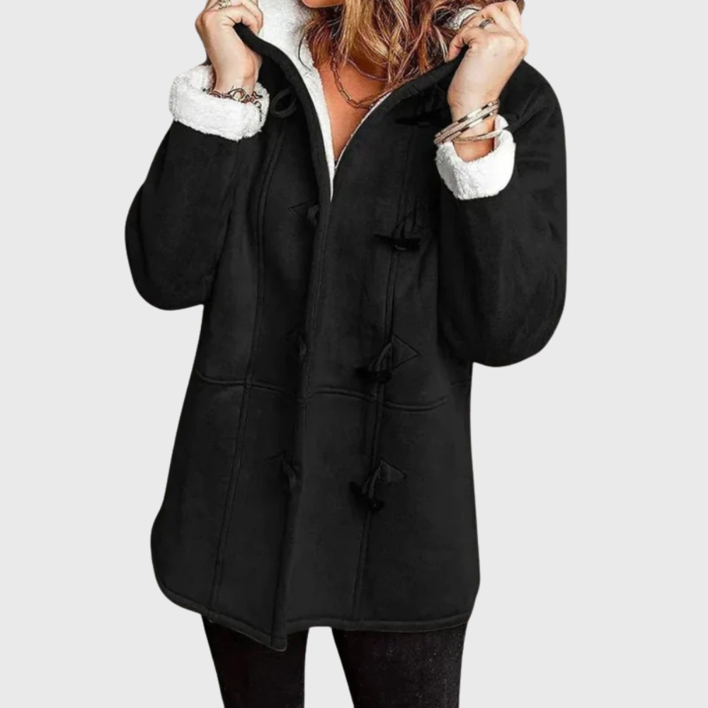 Ria tailored autumn jacket in neutral tones with premium fabric and elegant streamlined silhouette