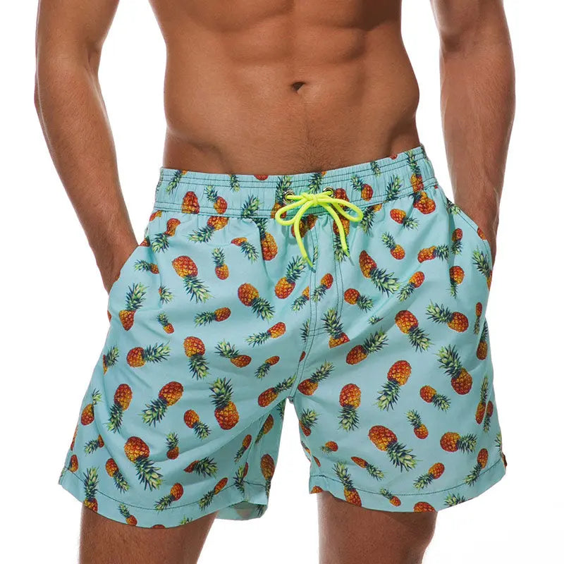 Men's quick-dry boardshorts lightweight flexible fit fast-drying swim trunks for beach and pool