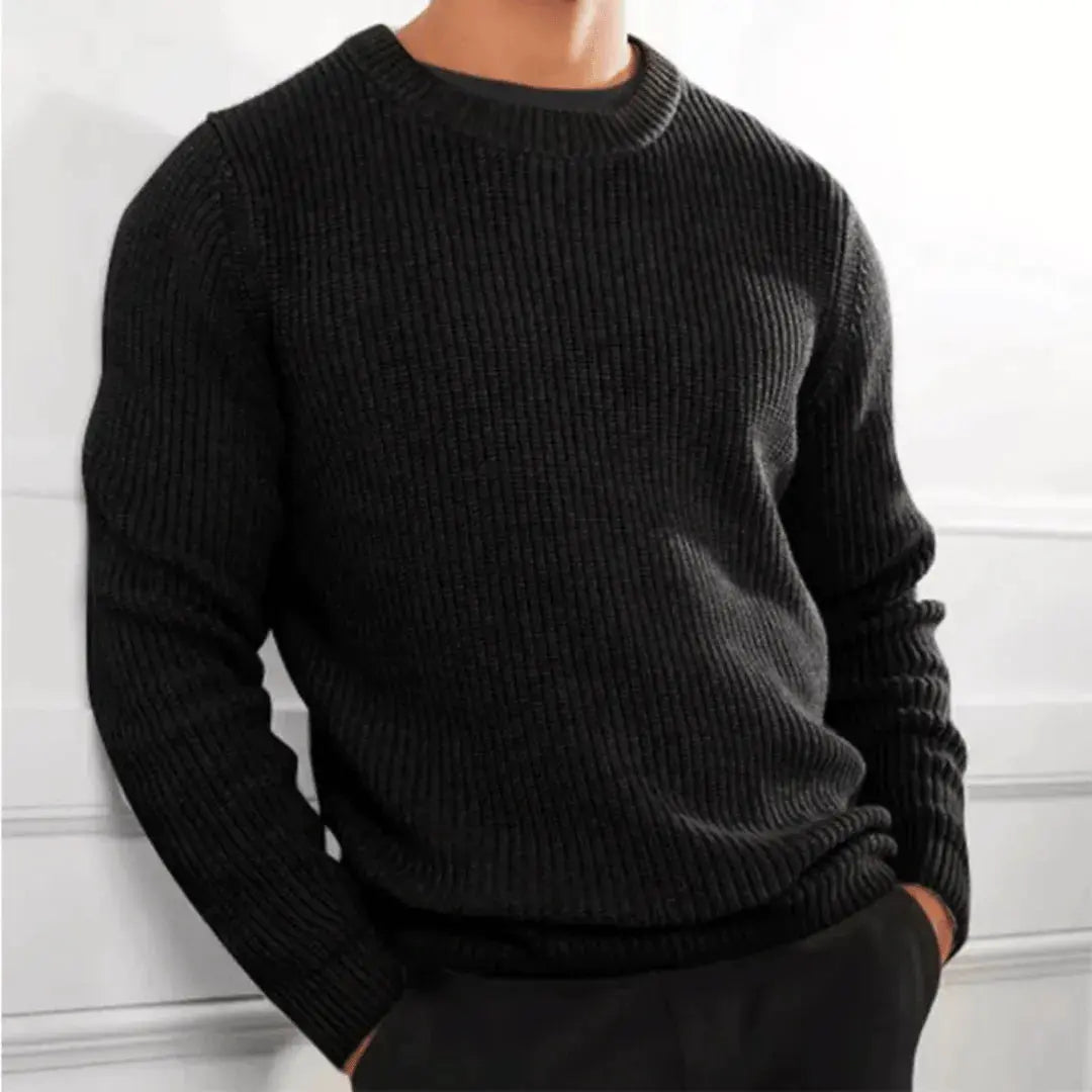Wavlynn Raphaël Roux hand-knit acrylic crewneck sweater soft plush texture everyday comfort