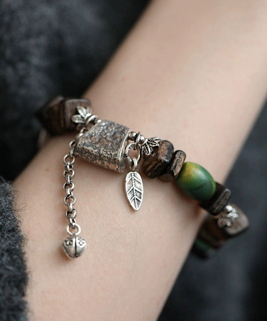 Bracelet à breloques rétro en argent sterling Eaglewood - Wavlynn