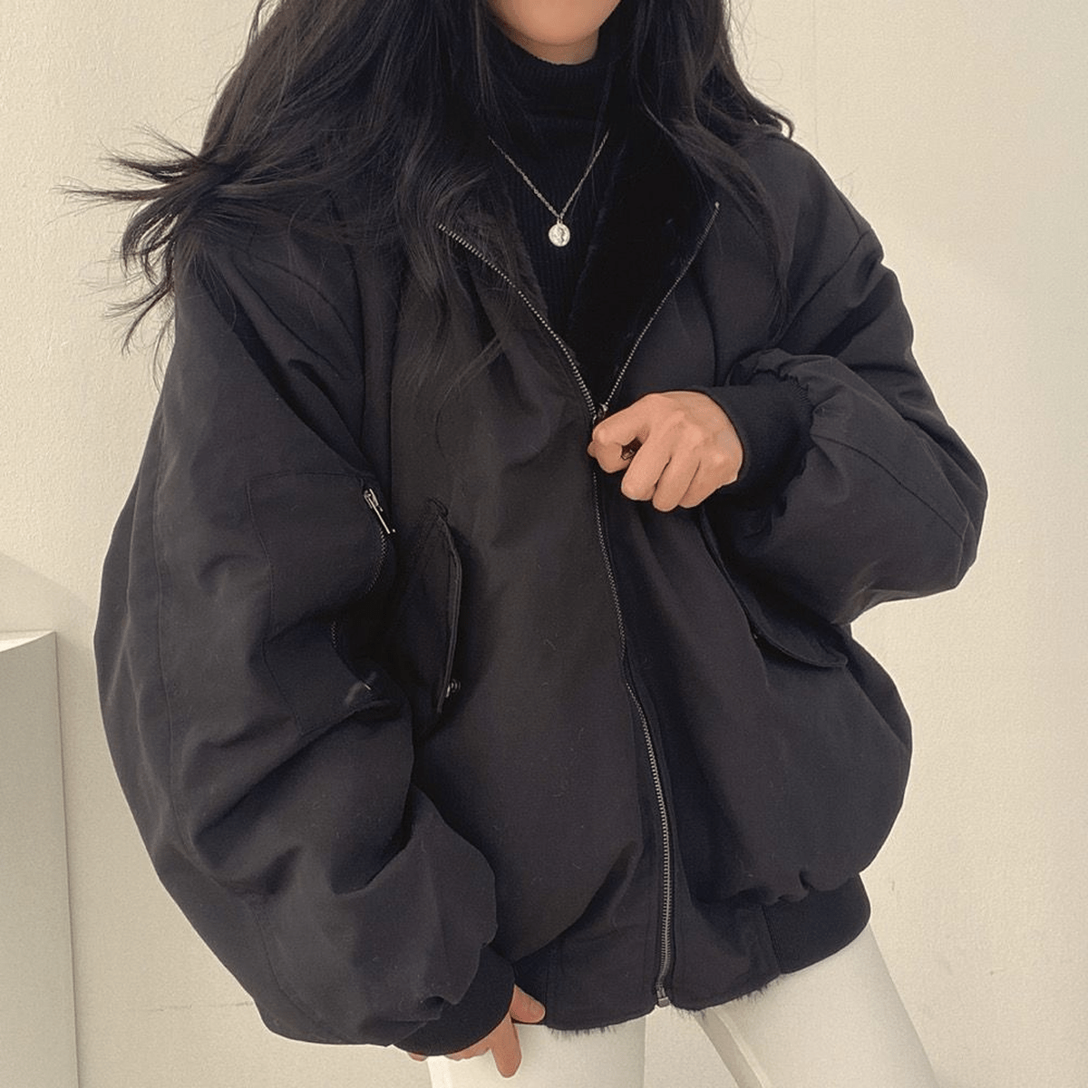 Wavlynn Lily women's oversized winter jacket cozy warm relaxed fit casual chic outerwear