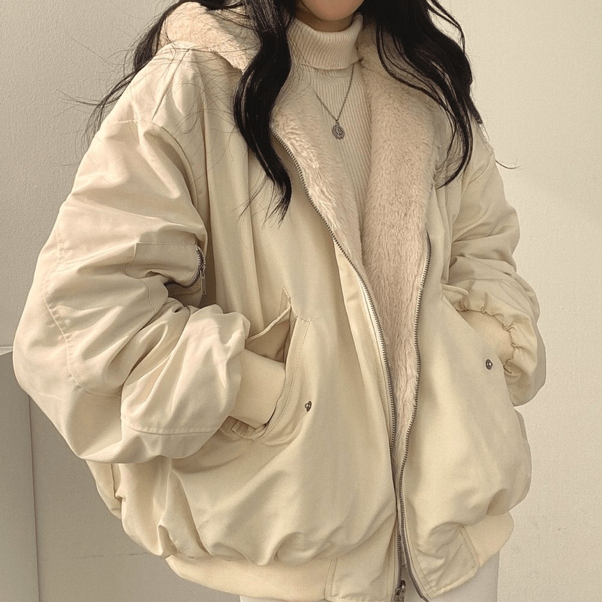 Wavlynn Lily women's oversized winter jacket cozy warm relaxed fit casual chic outerwear