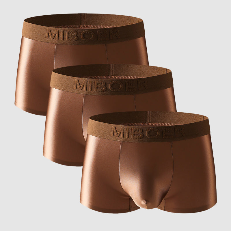 Roberto Russo Miboer Luxe Boxers satin nylon underwear smooth ultra-thin breathable stretch fit