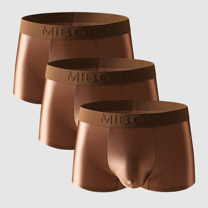 Roberto Russo Miboer Luxe Boxers satin nylon underwear smooth ultra-thin breathable stretch fit