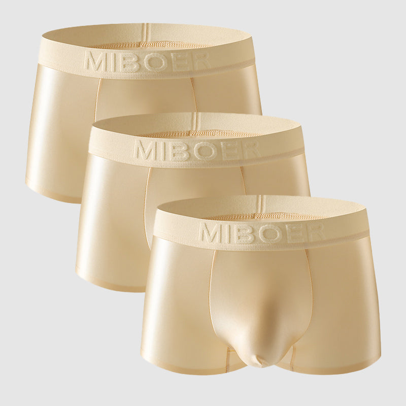 Roberto Russo Miboer Luxe Boxers ultra-thin satin nylon stretch underwear smooth breathable fit