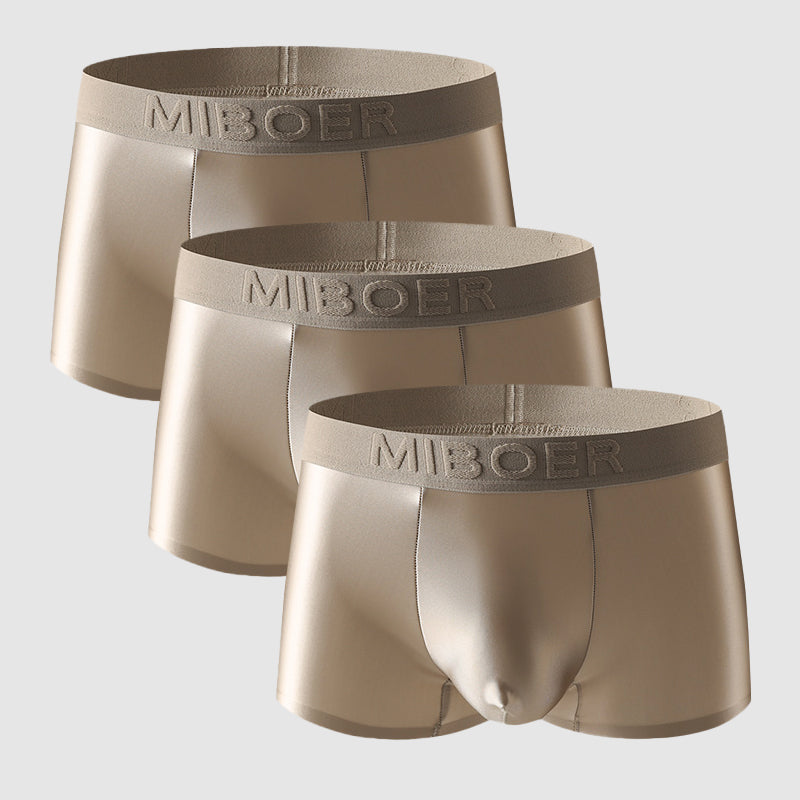 Roberto Russo Miboer Luxe Boxers ultra-thin satin nylon men's underwear smooth breathable stretch fit